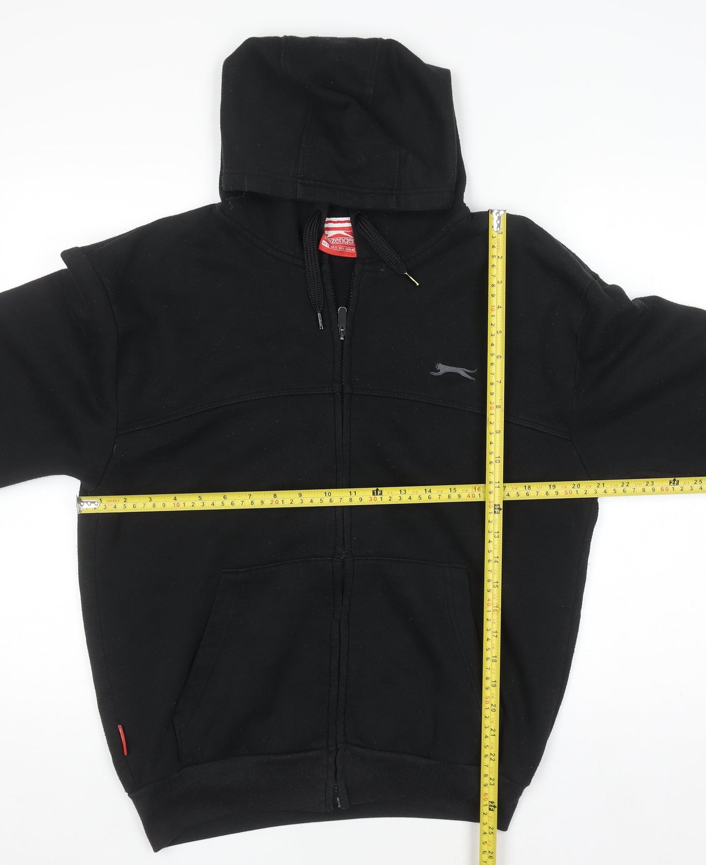 Slazenger Men’s Black Full Zip Hoodie Size S Fleece Sportswear