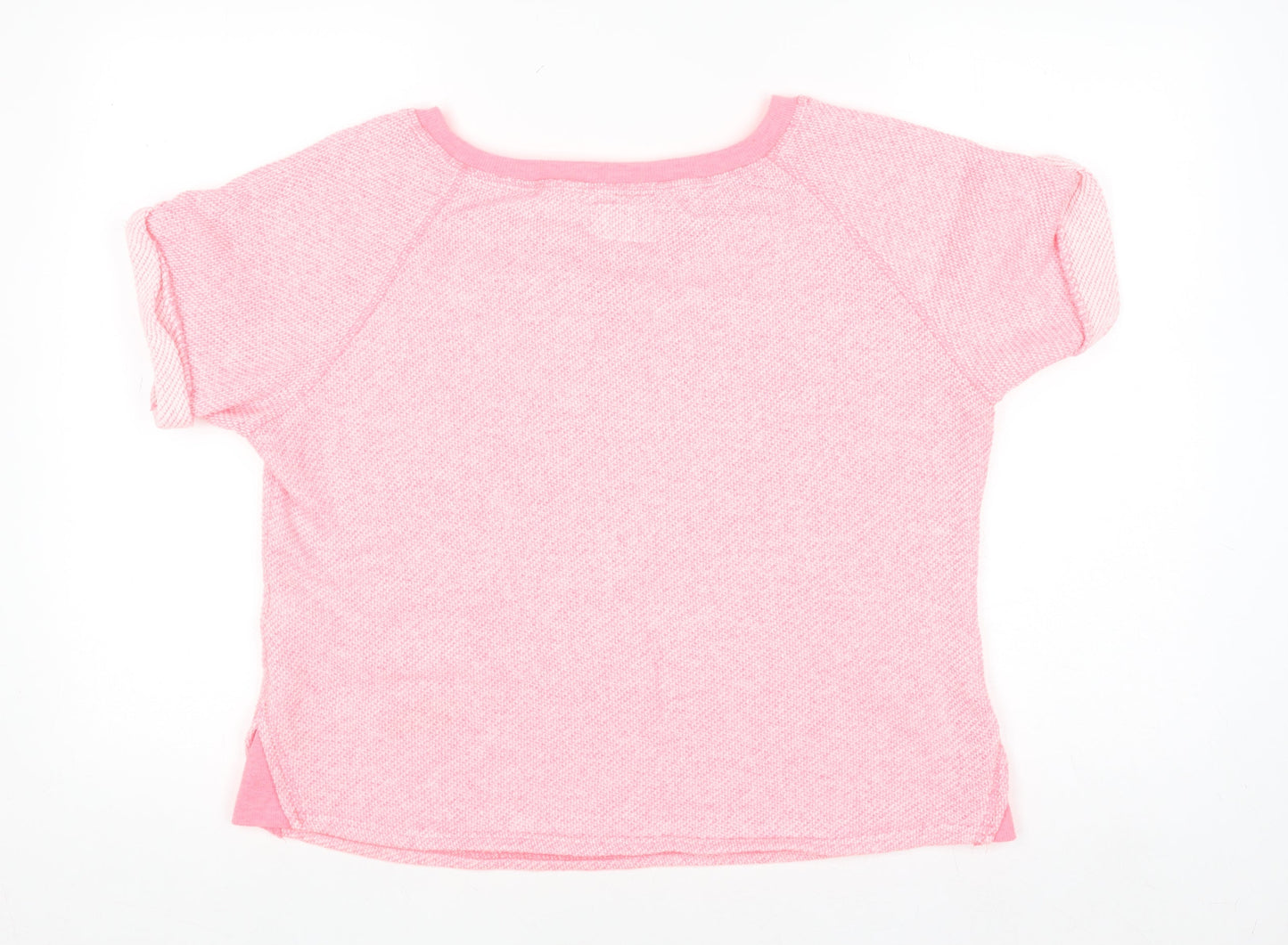 Next Women’s Pink Cotton Blend Short Sleeve Jersey T-Shirt Size 14