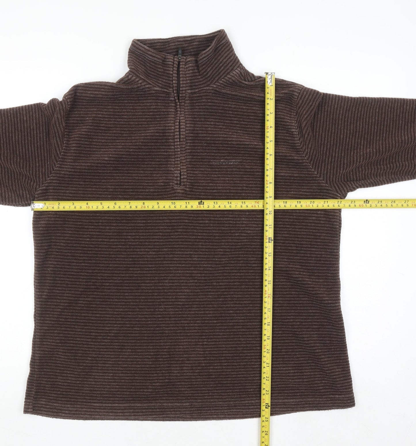 Craghoppers Women Brown Half Zip Fleece Pullover Sweatshirt Size 20