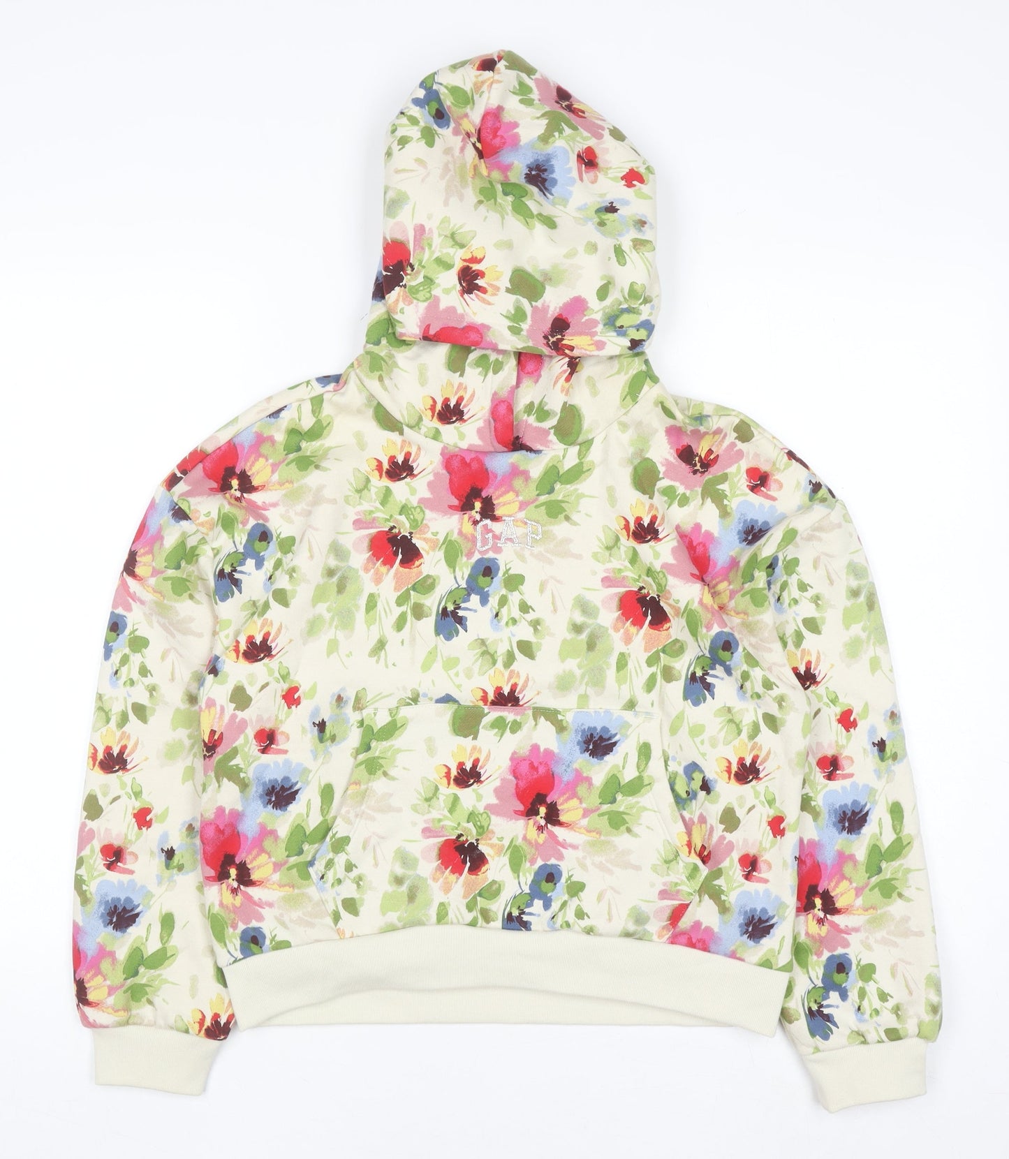 GAP Girls Multicoloured Floral Pullover Hoodie Size 14-16 Years