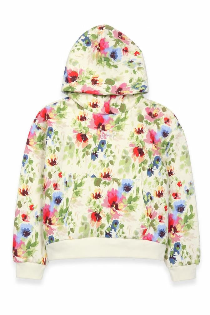 GAP Girls Multicoloured Floral Pullover Hoodie Size 14-16 Years