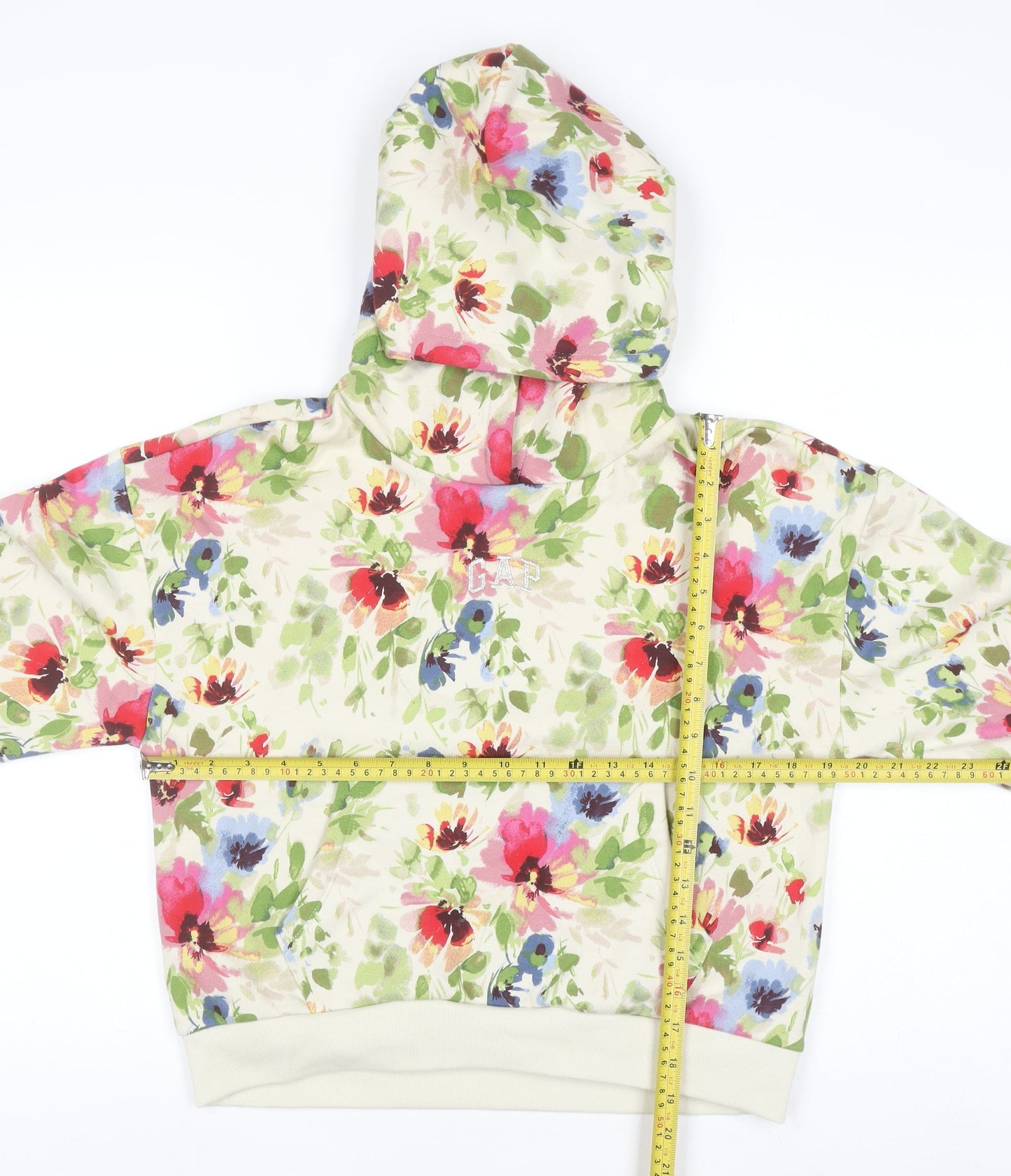 GAP Girls Multicoloured Floral Pullover Hoodie Size 14-16 Years