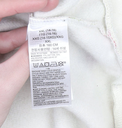 Gap Girls Multicoloured Floral Pullover Hoodie Size 14-16 Years