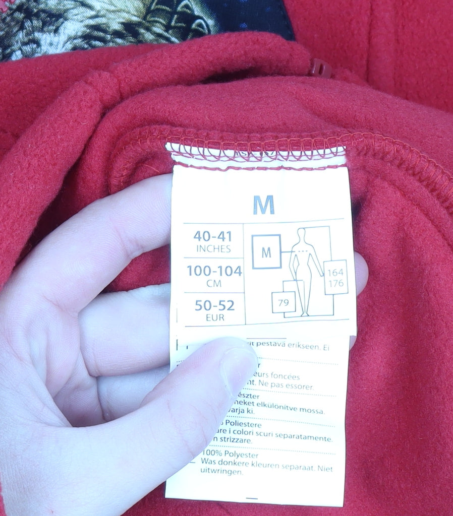 Portwest Men's Red Fleece Full Zip Outdoor Jacket M