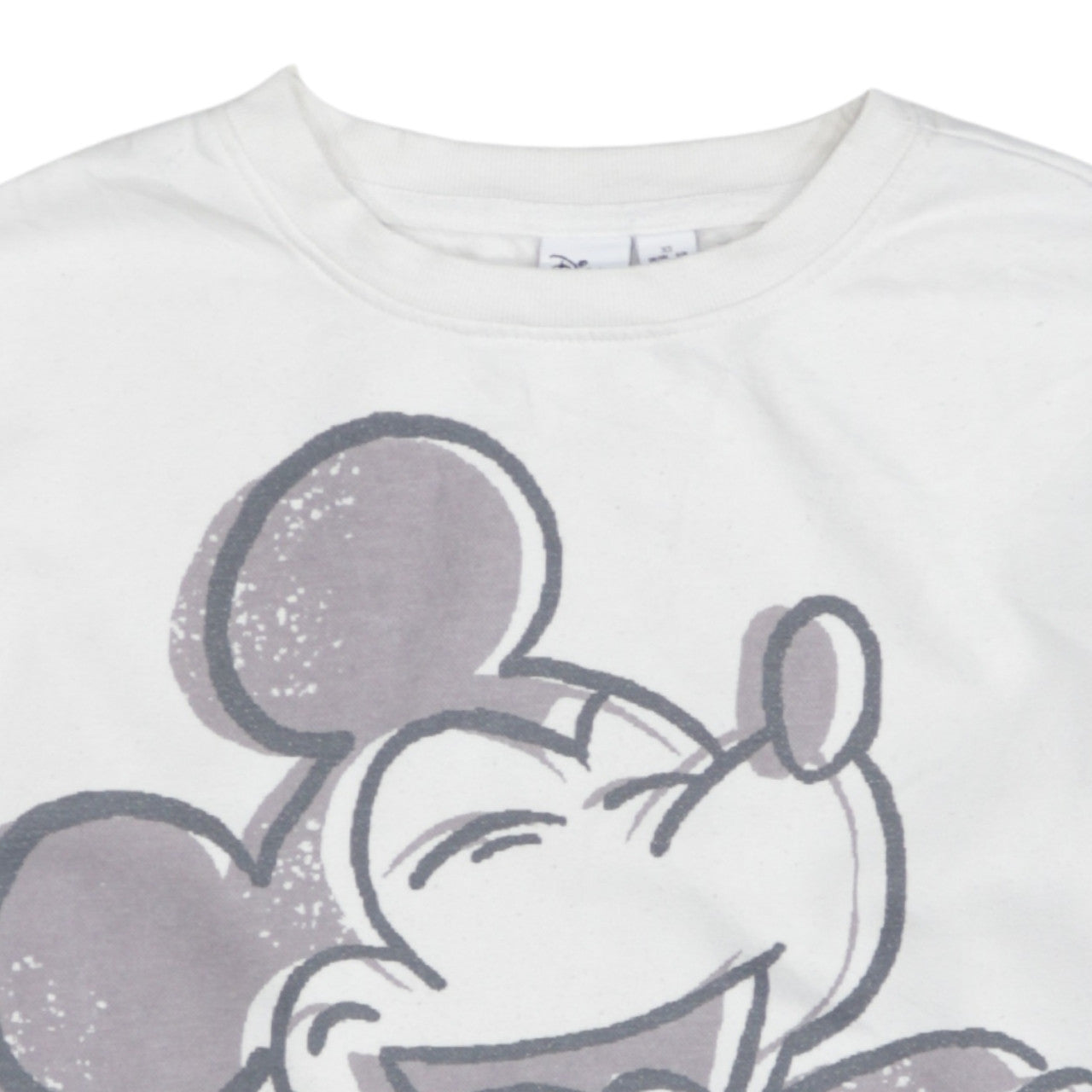 Disney Primark Cares Womens White XS Mickey Mouse Pullover Sweatshirt