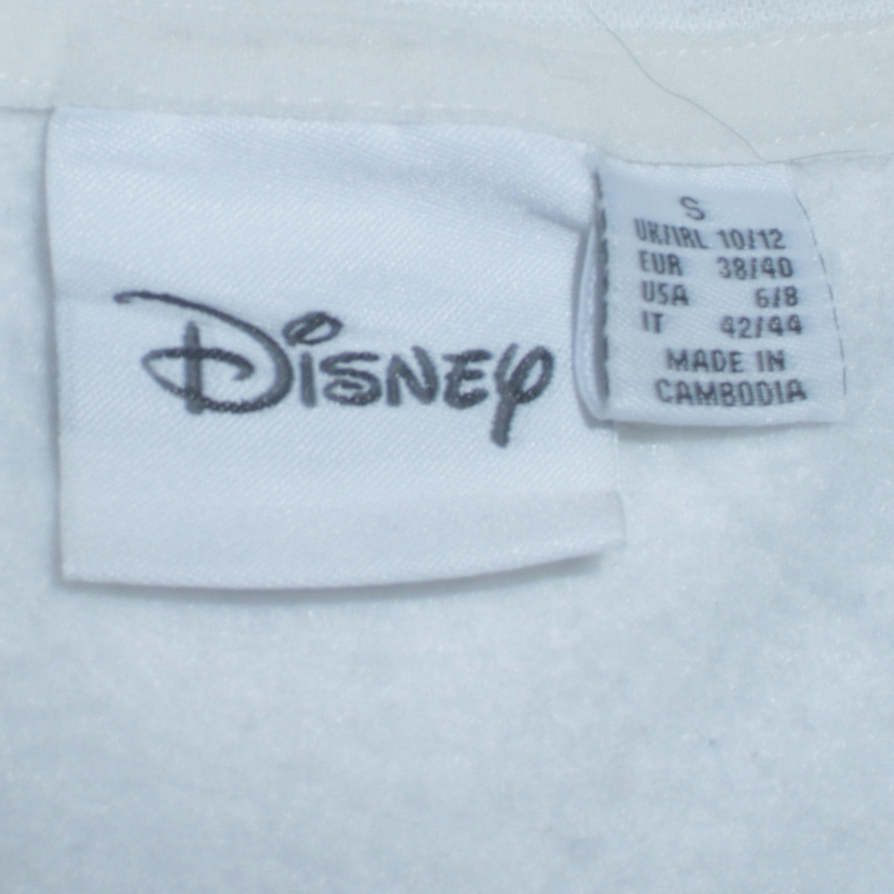 Disney Primark Women White Mickey Mouse Crew Neck Sweatshirt Size S