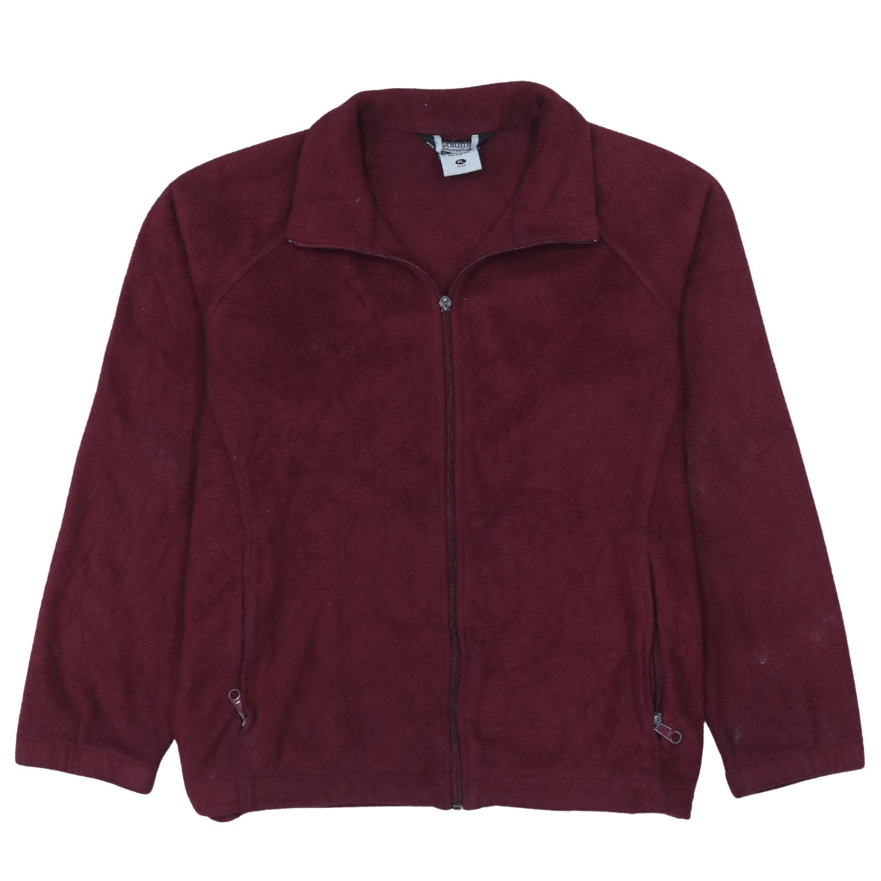 Columbia Men's Red Fleece Full Zip Jacket Size L Regular Outdoor