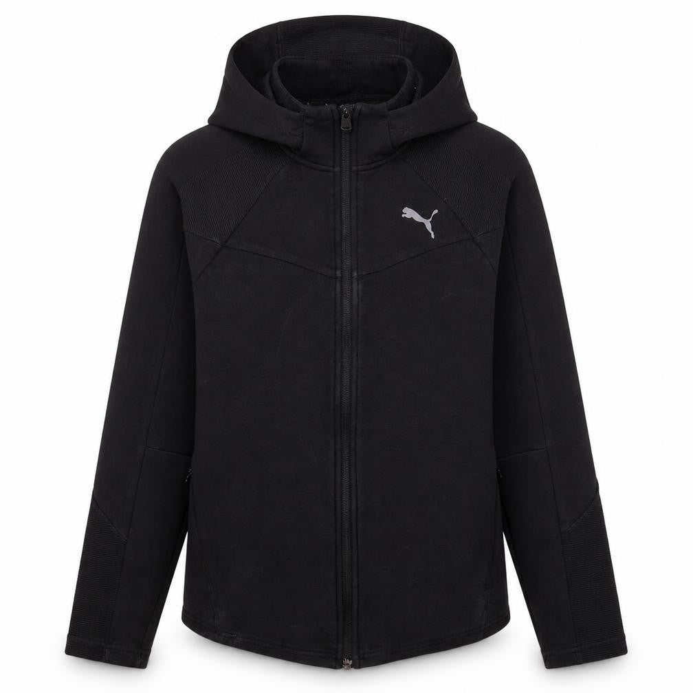Puma Women's Black Full Zip Hoodie Small Lightweight Sportswear