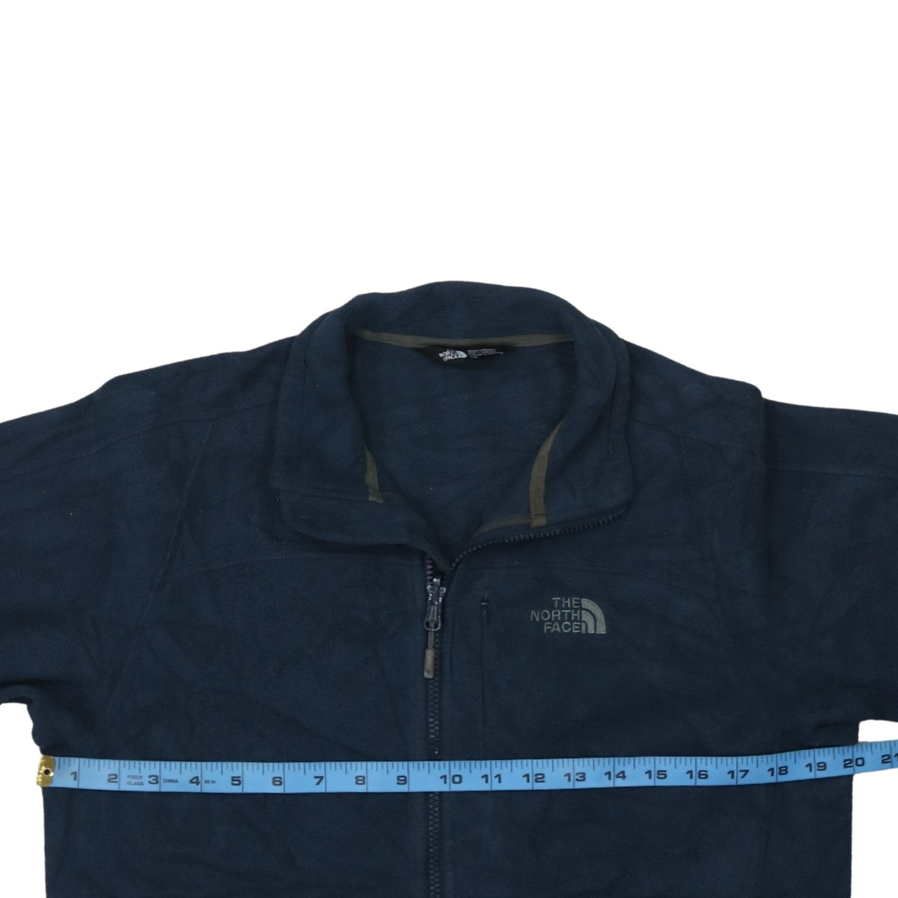 The North Face Men's Blue Fleece Full Zip Jacket Size S