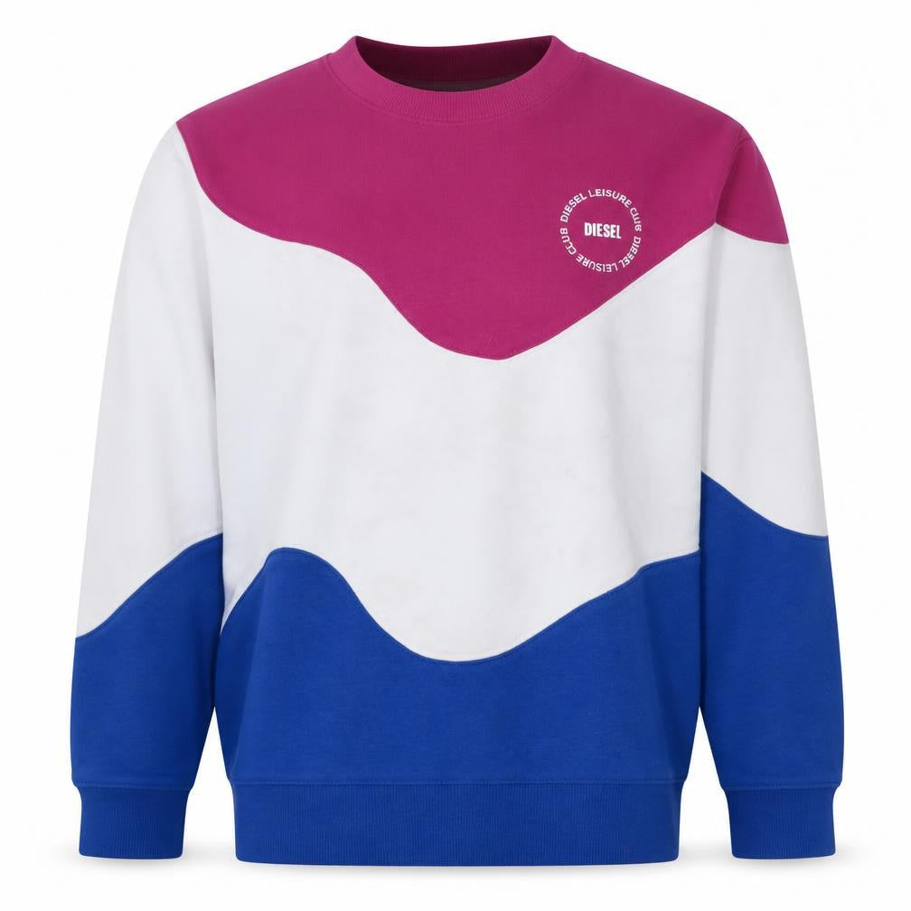 Diesel Men's Multicoloured L Crew Neck Pullover Sweatshirt