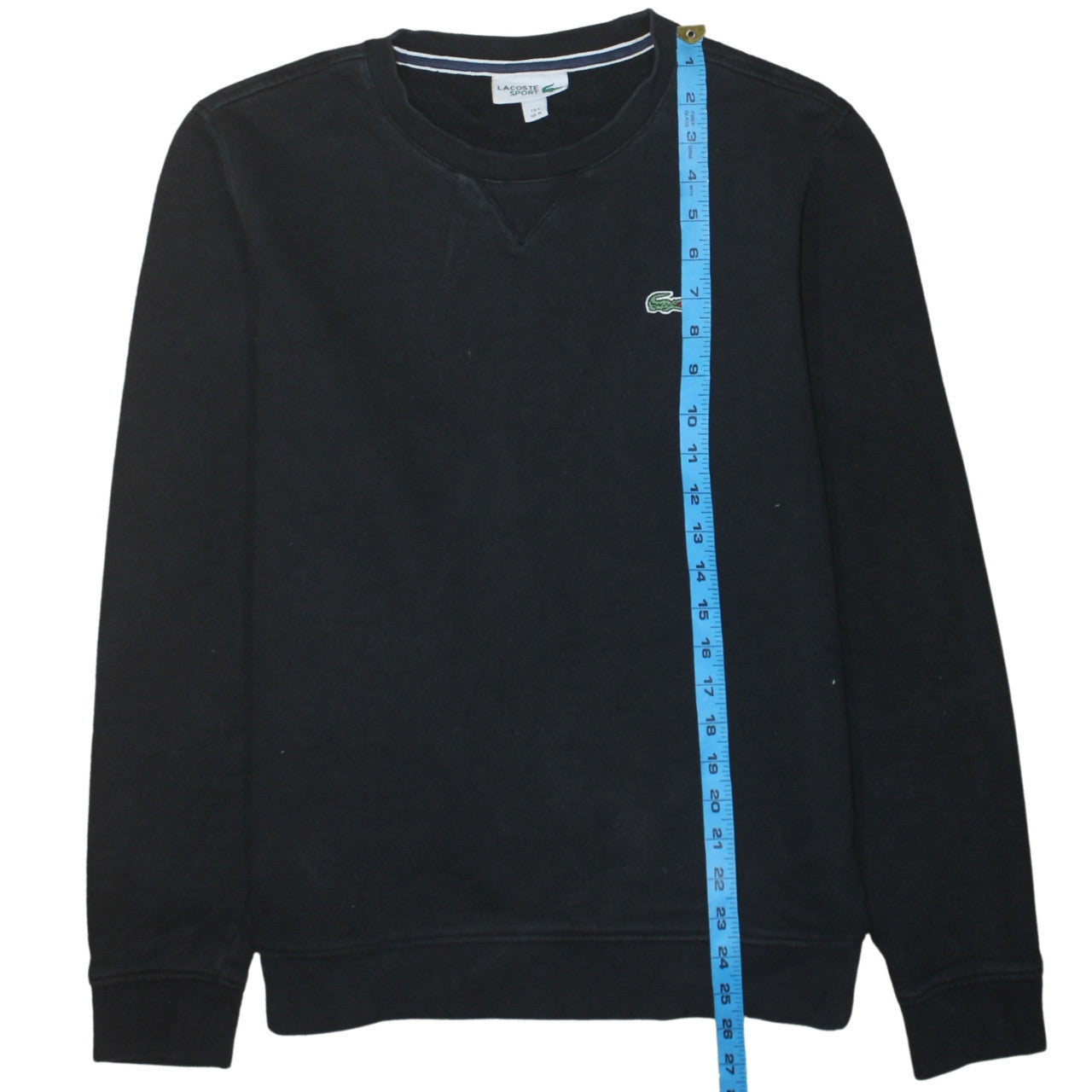 Lacoste Sport Men Black M Crew Neck Cotton Fleece Sweatshirt