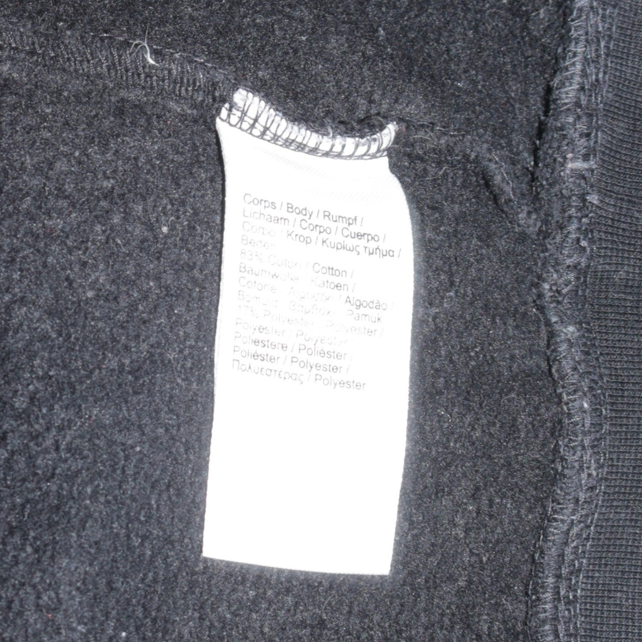 Lacoste Sport Men Black M Crew Neck Cotton Fleece Sweatshirt
