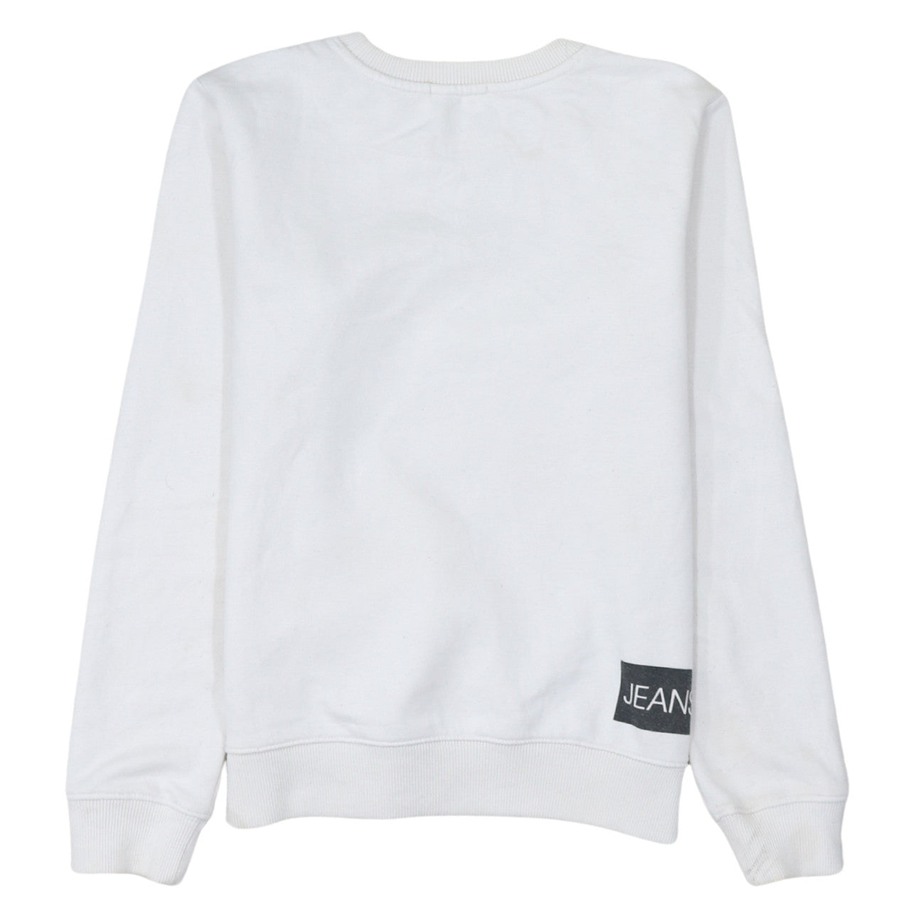 Calvin Klein Jeans Women's White Logo Sweatshirt Size 14