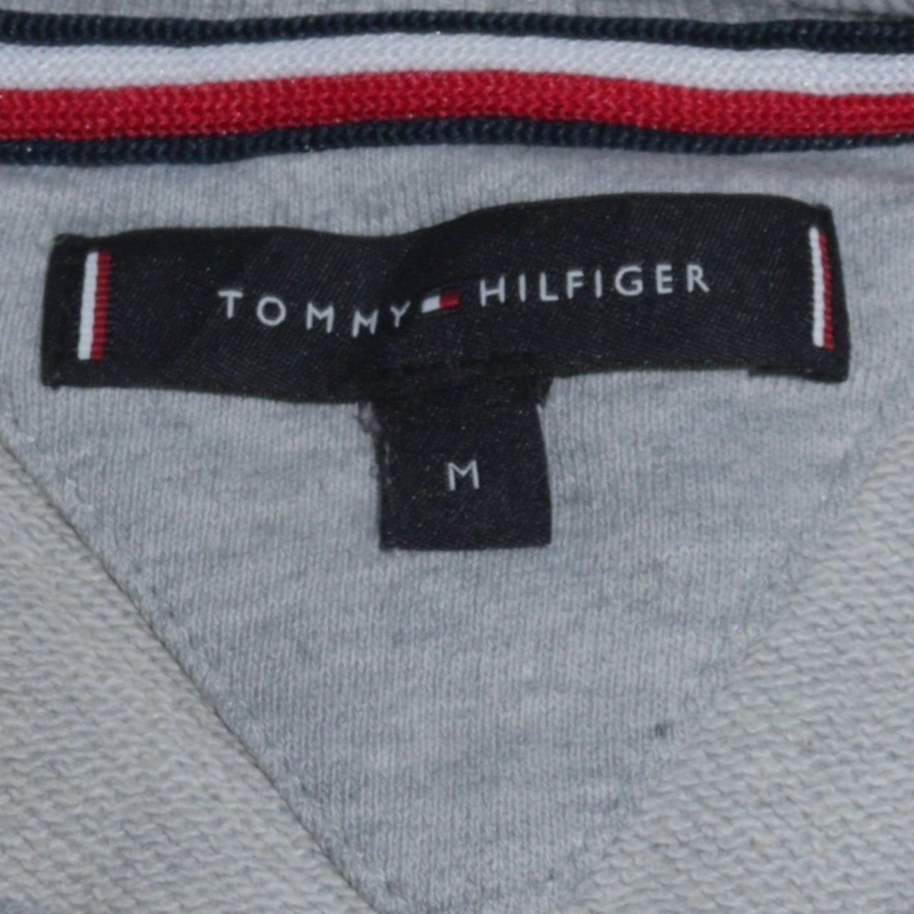 Tommy Hilfiger Men's Grey Logo Tape Sweatshirt Size M