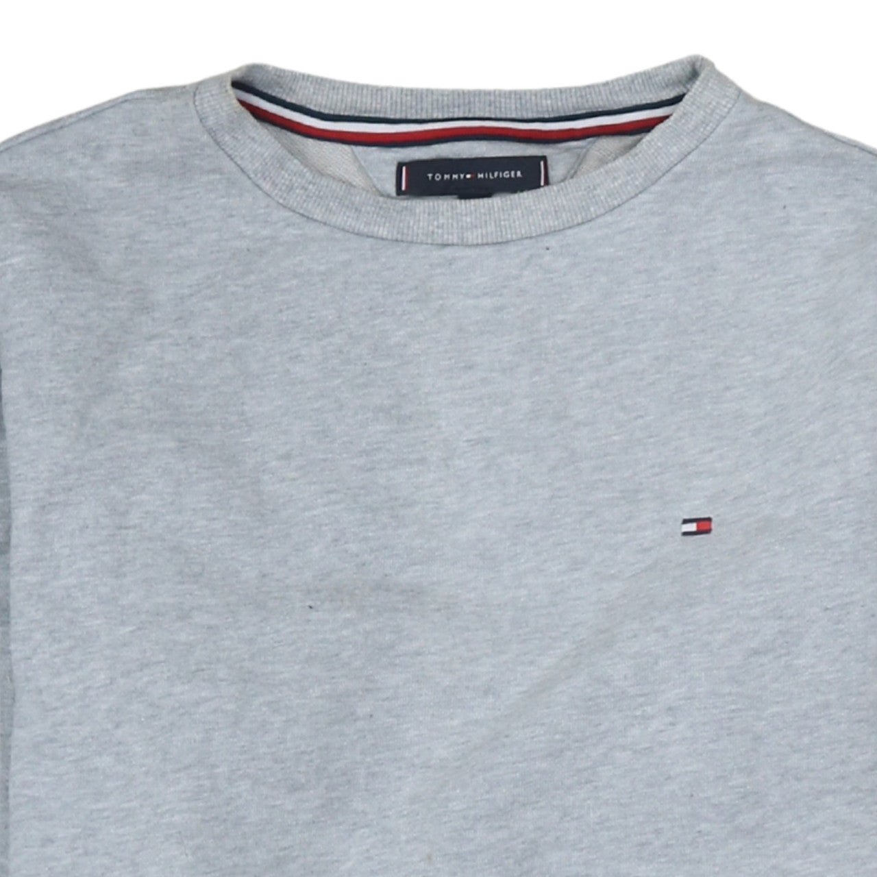 Tommy Hilfiger Men's Grey Logo Tape Sweatshirt Size M
