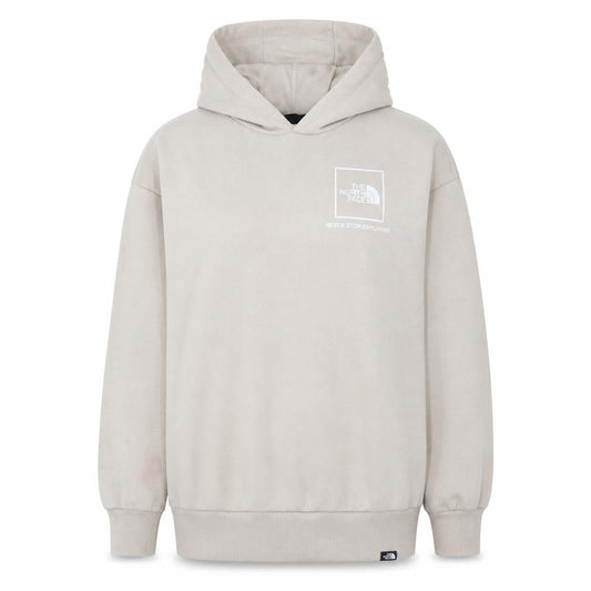 The North Face Womens Beige Pullover Hoodie Size S Cotton Blend