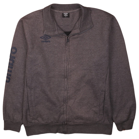 Umbro Men's Grey XL Full Zip Sweatshirt with Logo