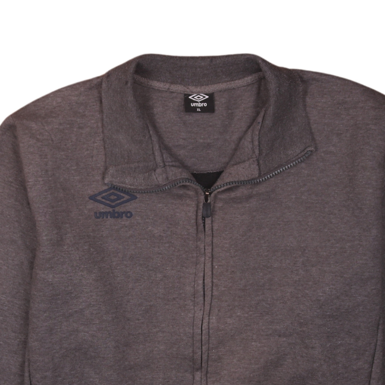 Umbro Men's Grey XL Full Zip Sweatshirt with Logo