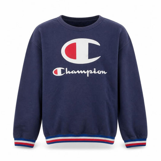 Champion Boys Navy Blue XL 13-14 Years Crew Neck Pullover Sweatshirt
