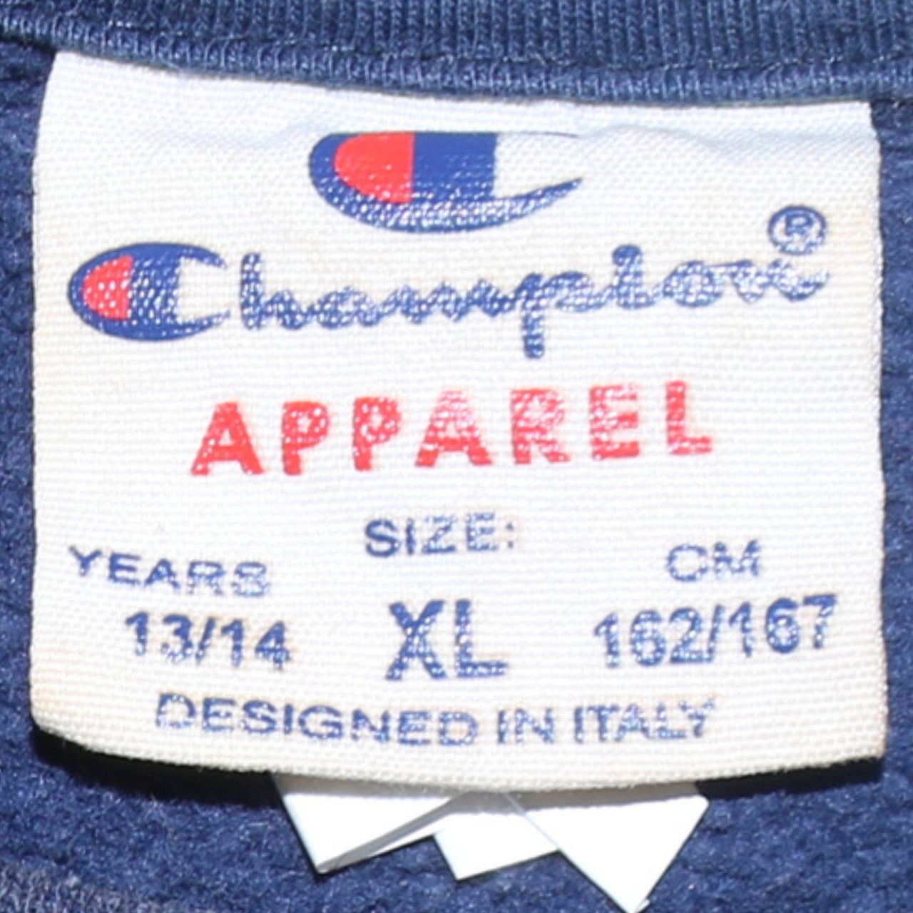 Champion Boys Navy Blue XL 13-14 Years Crew Neck Pullover Sweatshirt