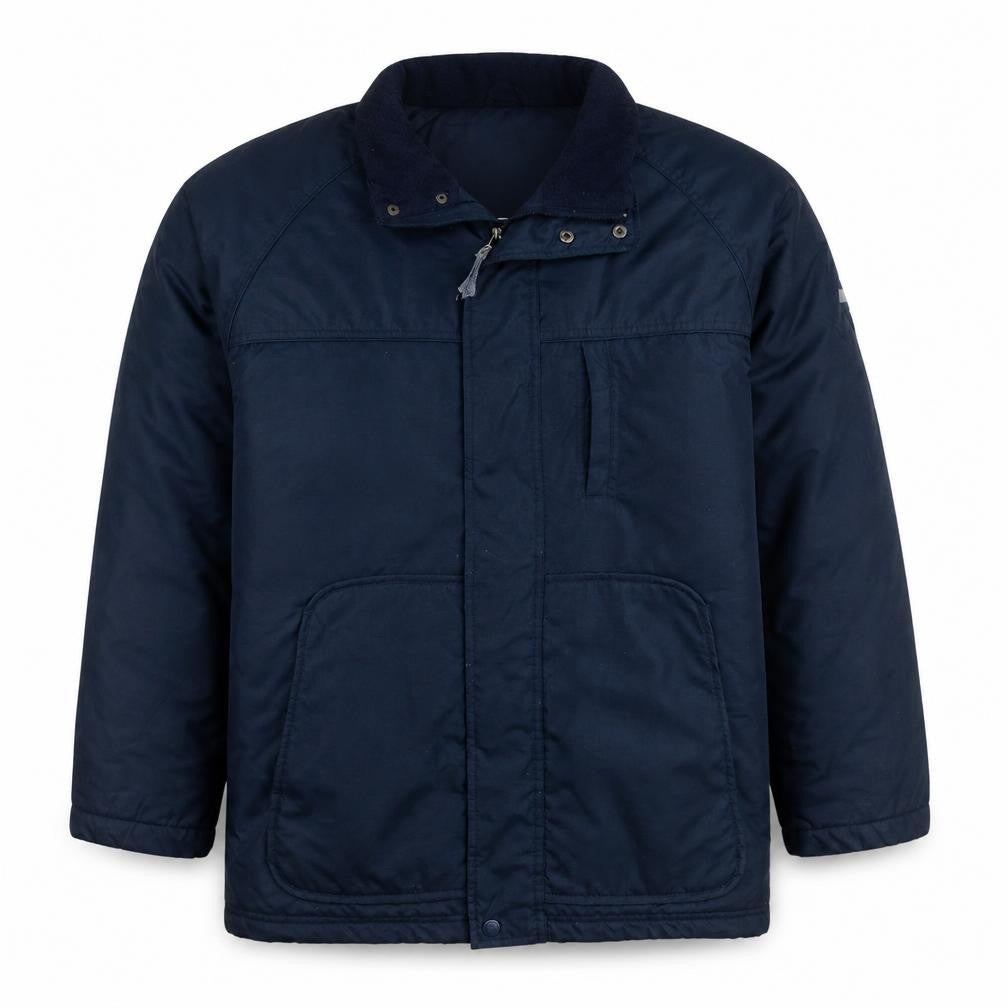 Champion Men's Blue Mid-Length Parka Jacket Size L Water Resistant