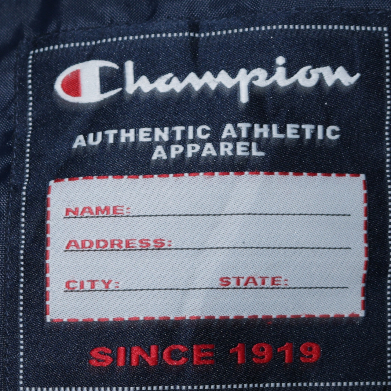 Champion Men's Blue Mid-Length Parka Jacket Size L Water Resistant