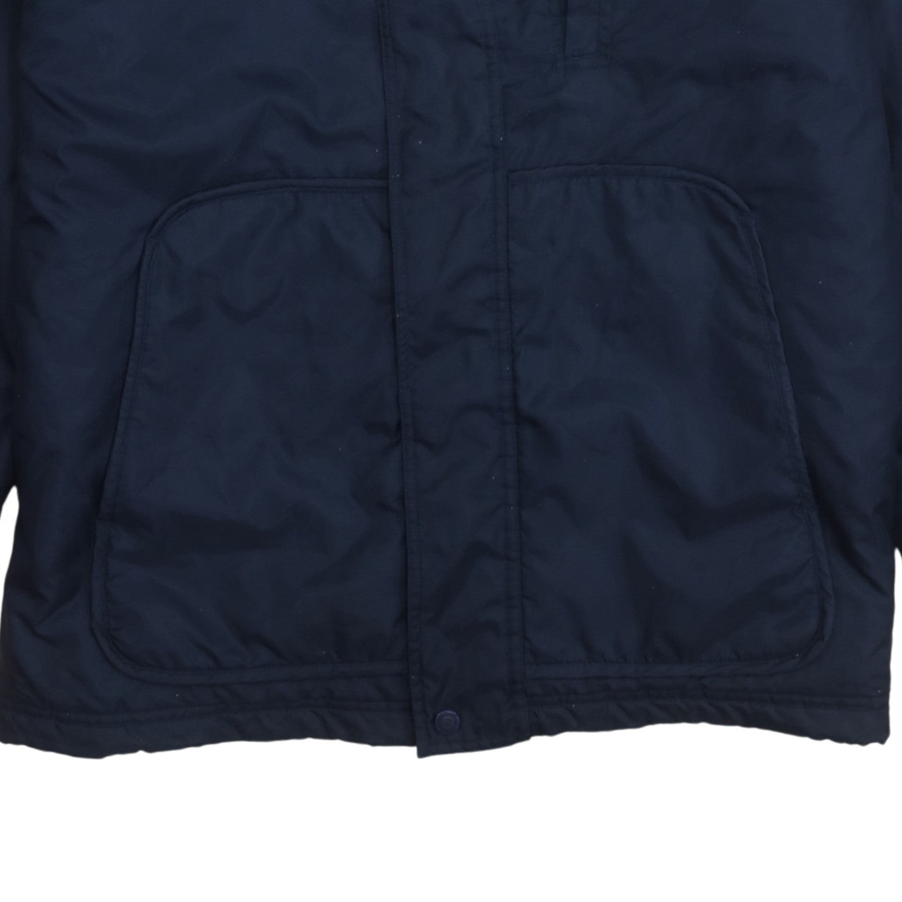 Champion Men's Blue Mid-Length Parka Jacket Size L Water Resistant