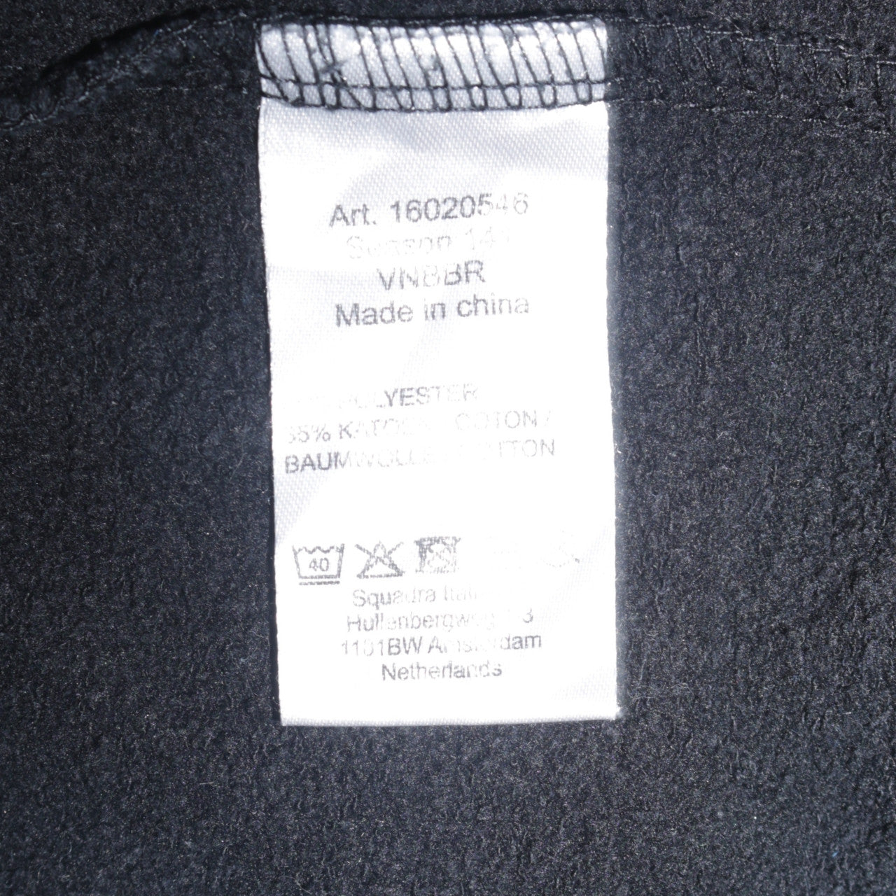Lotto Men's Black Full Zip Hoodie Size L Sportswear Fleece