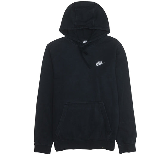 Nike Mens Black Pullover Hoodie M Logo Fleece Sweatshirt