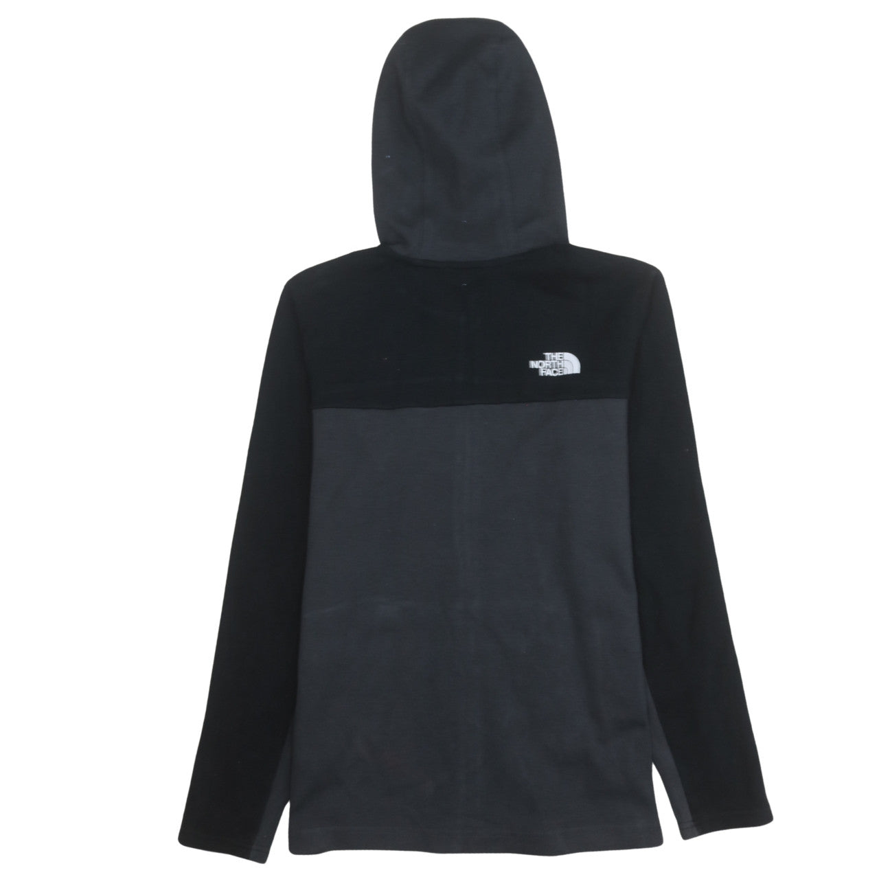 The North Face Boys Black Full Zip Hoodie Size L Cotton Blend Outdoor