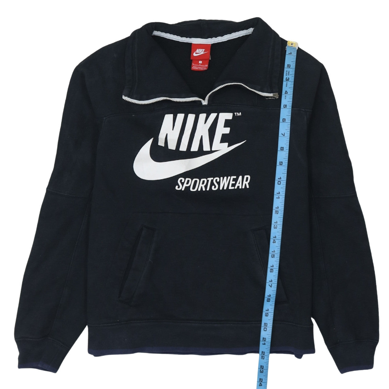 Nike Mens Black 1/4 Zip Sportswear Sweatshirt Small