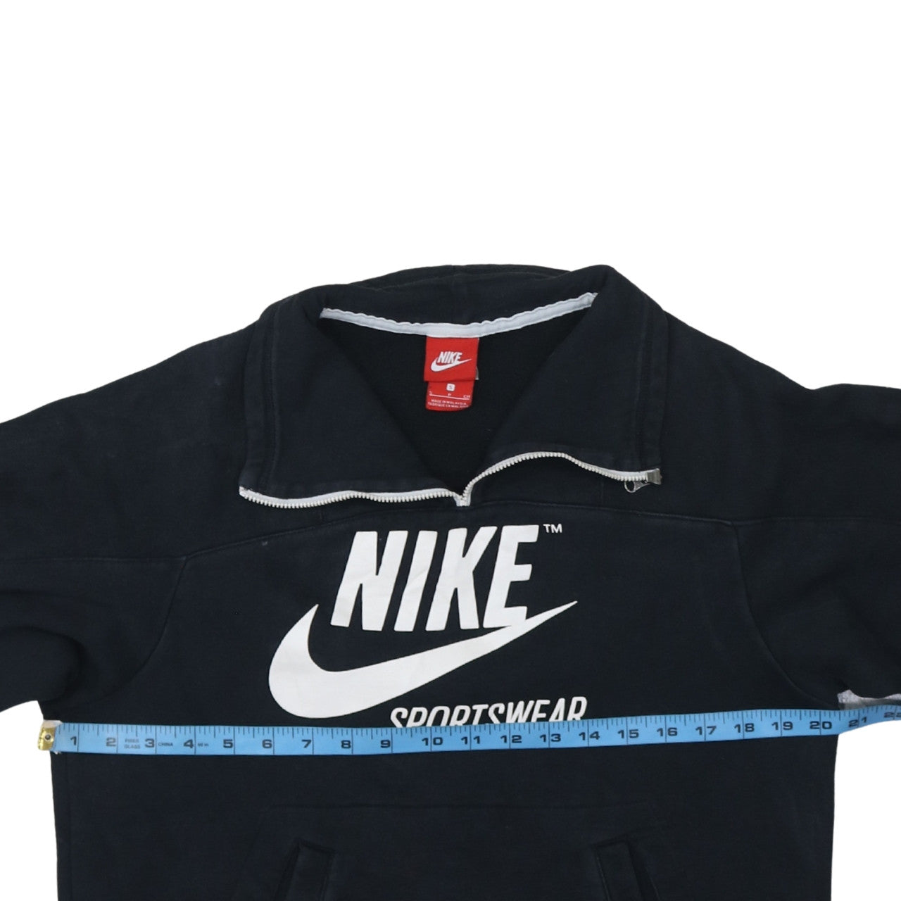Nike Mens Black 1/4 Zip Sportswear Sweatshirt Small