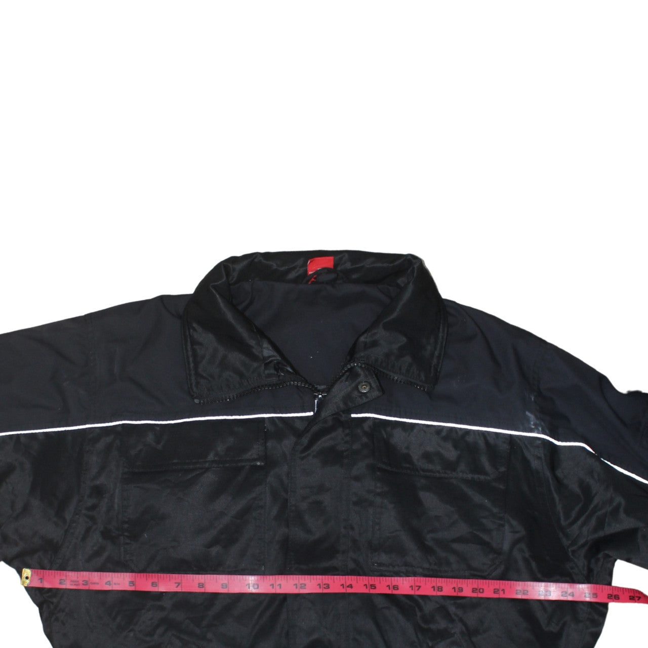 Engelbert Strauss Men's Black Bomber Workwear Jacket L Reflective Hooded