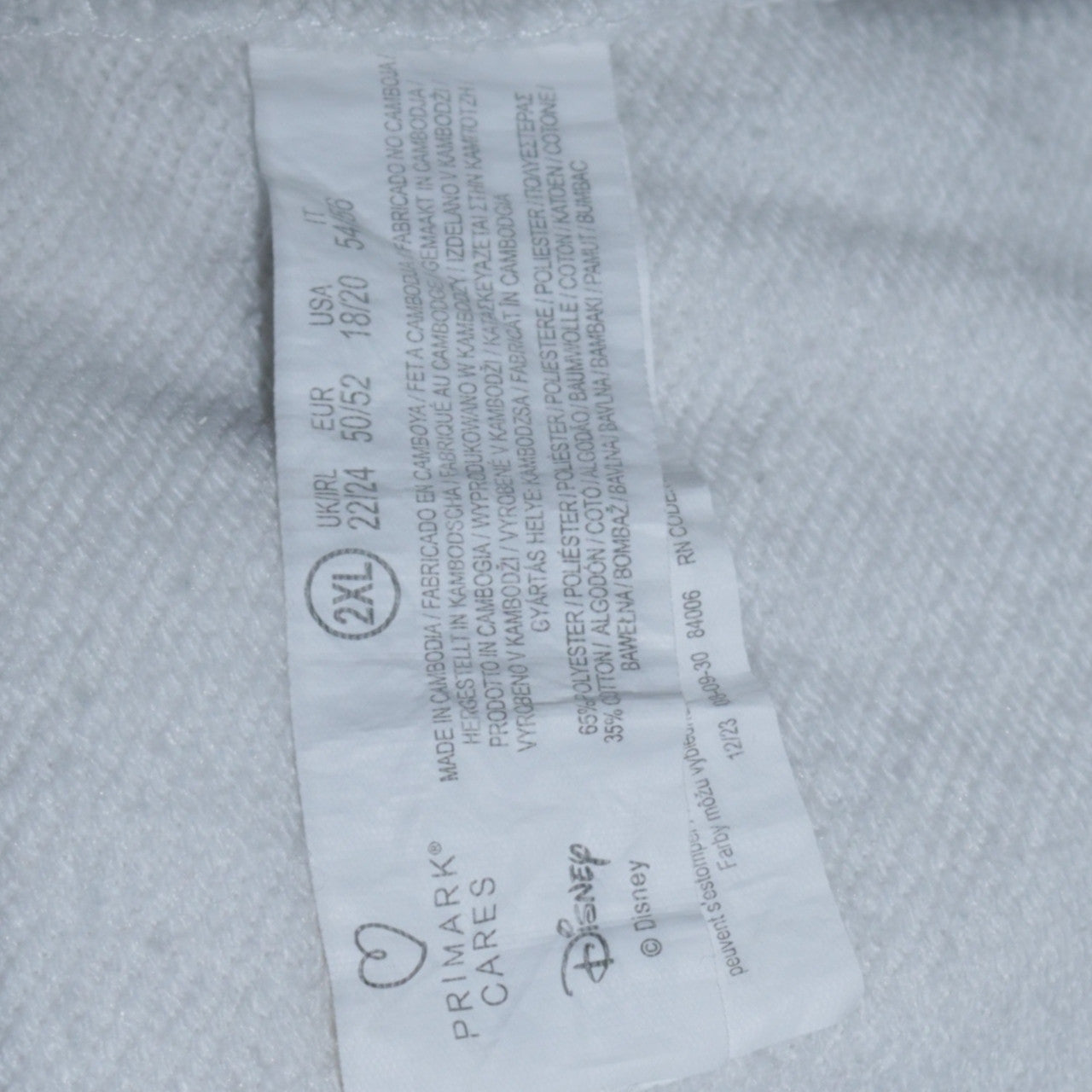 Disney Women White Mickey Mouse Adventures 2XL Pullover Sweatshirt