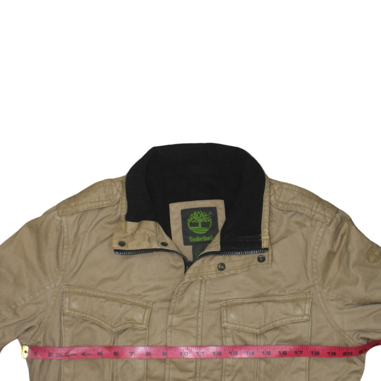Timberland Men's Beige Cotton Military Jacket Size S