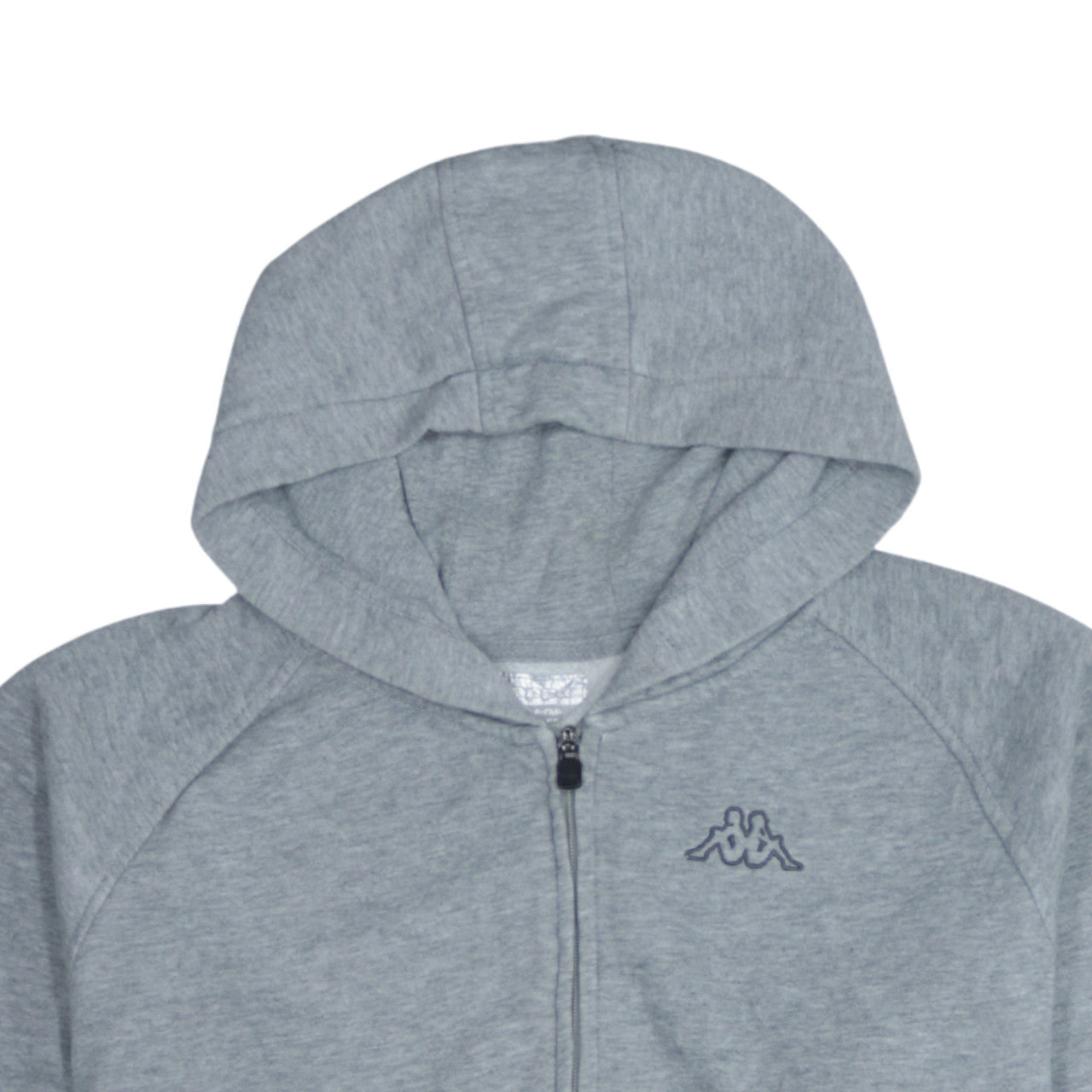 Kappa Men's Grey Full Zip Hoodie XL Regular Fit Casual Sportswear