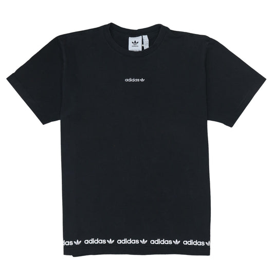 Adidas Mens Black Crew Neck Short Sleeve Logo T-Shirt Size L
