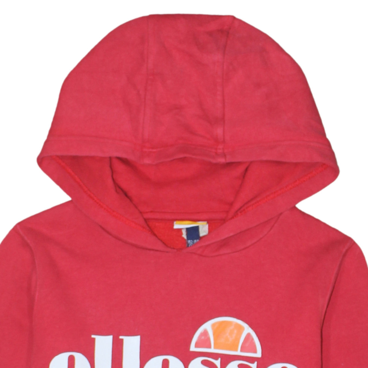 Ellesse Boys Red Pullover Hoodie 12-13 Years Logo Print Cotton Blend