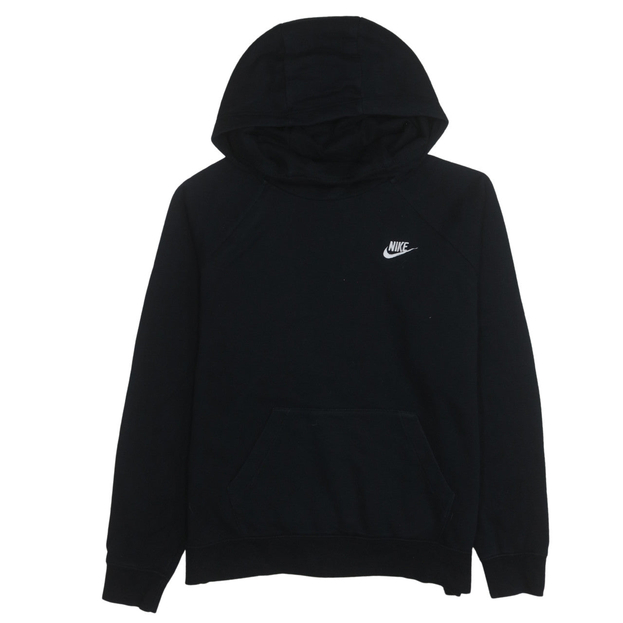 Nike Men's Black Pullover Hoodie M Logo Fleece Sweatshirt