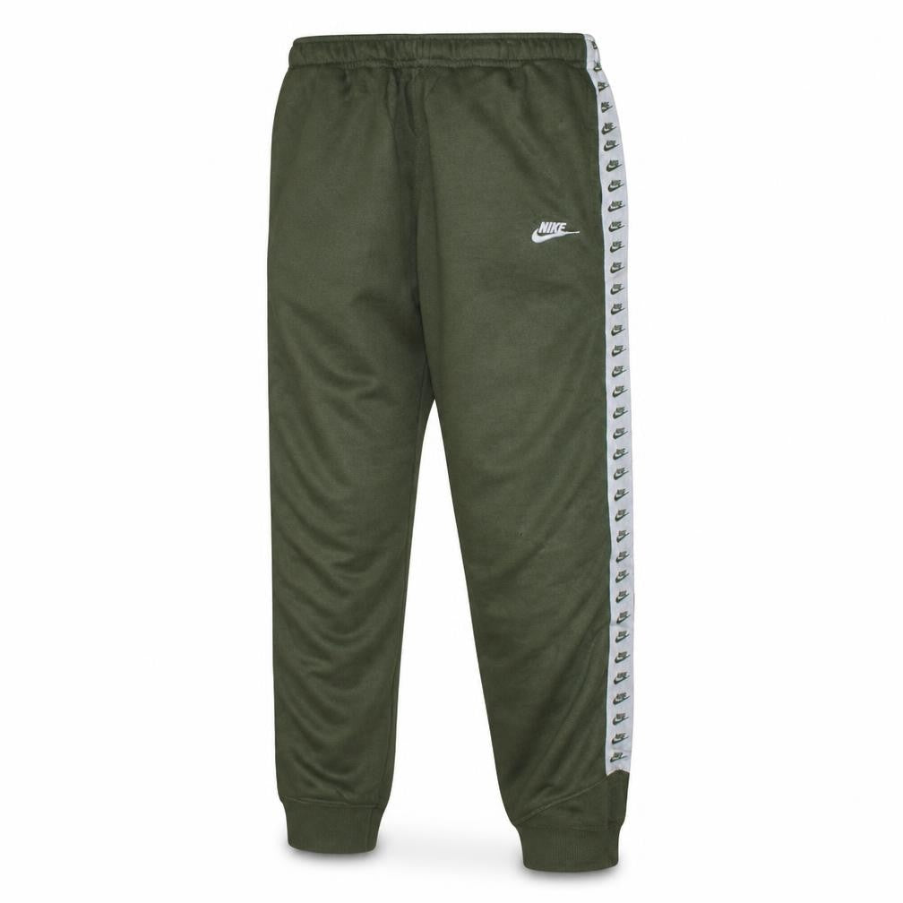 Nike Men's Green Track Pants L Side Stripe Cotton Blend