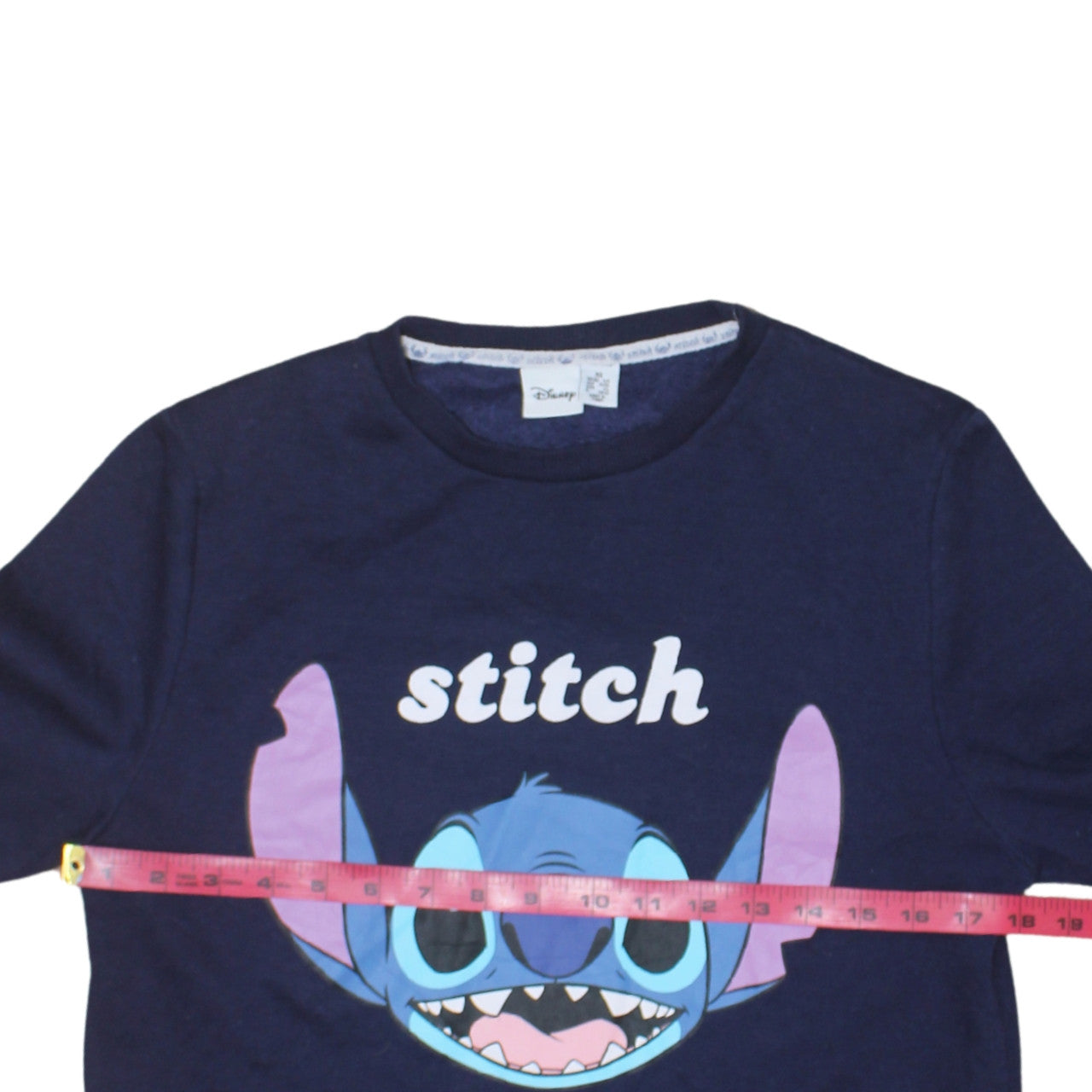 Disney Women’s Blue Stitch Pullover Sweatshirt Size M