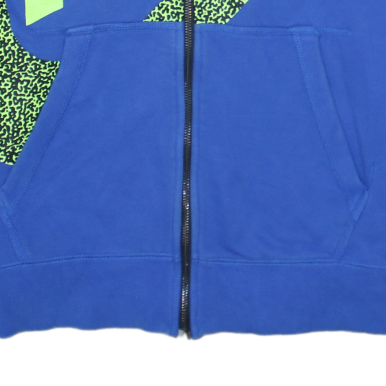 Nike Men's Blue Full Zip Hoodie M Sportswear Graphic Print