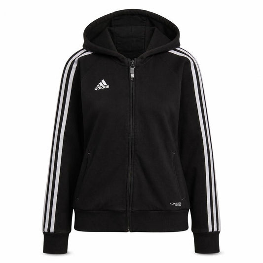 Adidas Womens Black Full Zip Hoodie Size 10 Pink Boxing Cuffed Sportswear