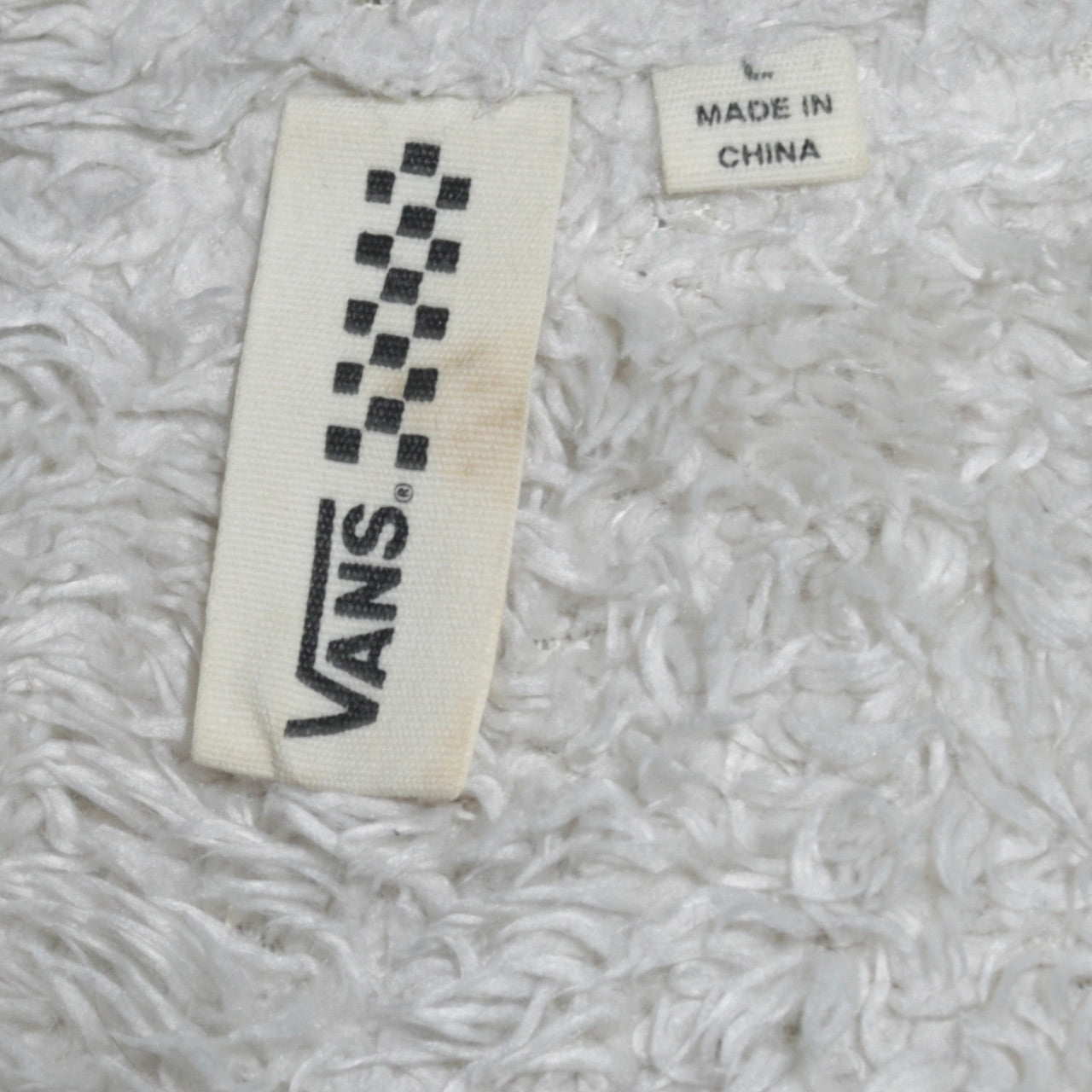 Vans Women Grey Full Zip Hoodie Sherpa Lined Size M Casual Sweatshirt