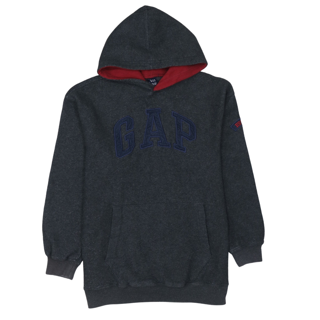 GAP Kids Dark Grey Pullover Hoodie Teens Size 14-16 Logo Design