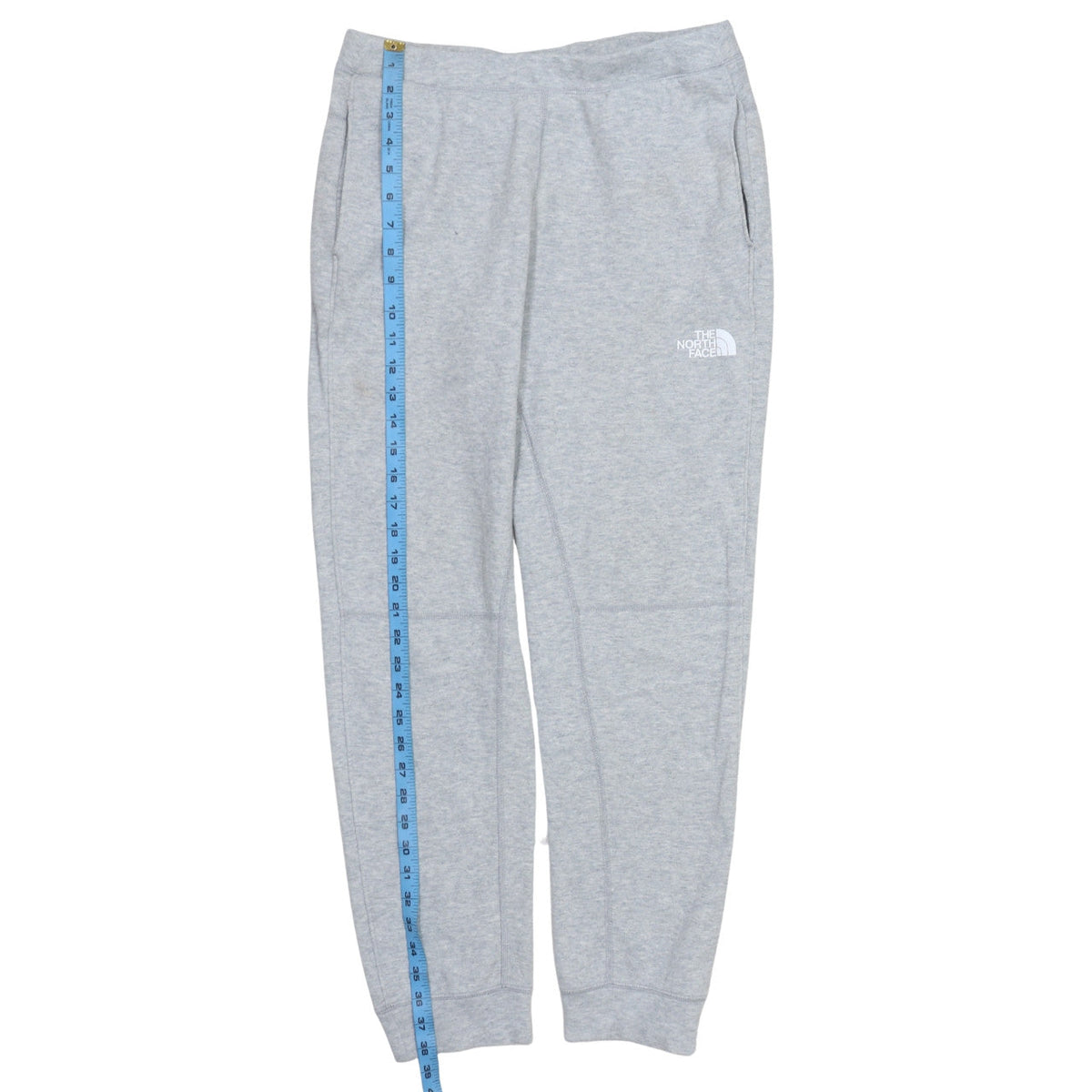 The North Face Boys Grey XL Jogger Sweatpants Elastic Waist Cotton Blend