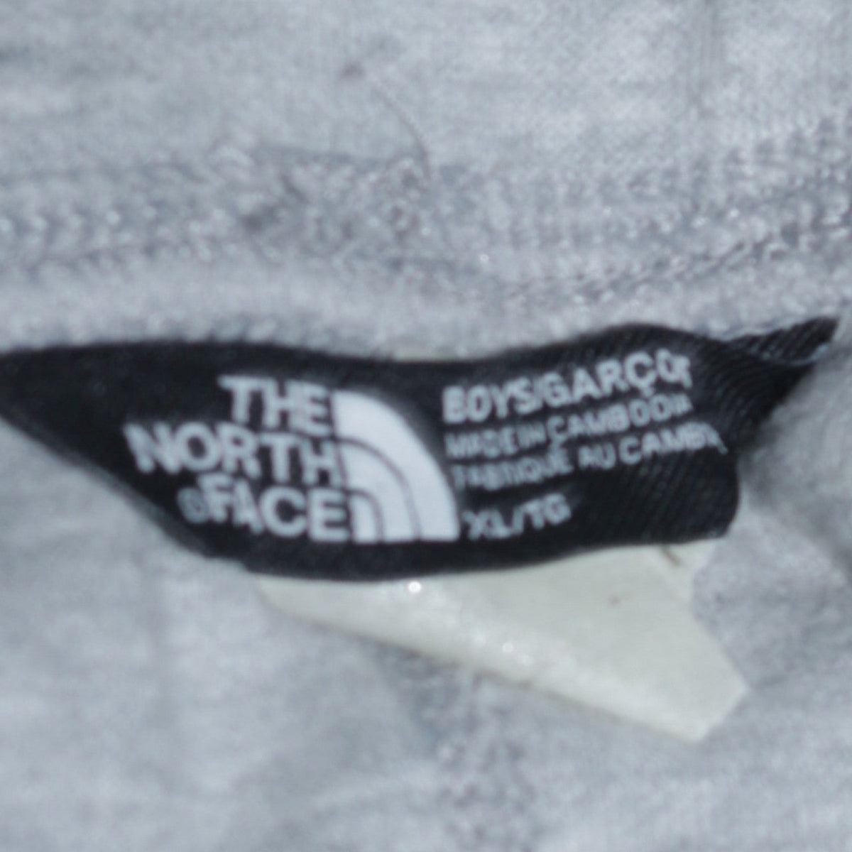 The North Face Boys Grey XL Jogger Sweatpants Elastic Waist Cotton Blend