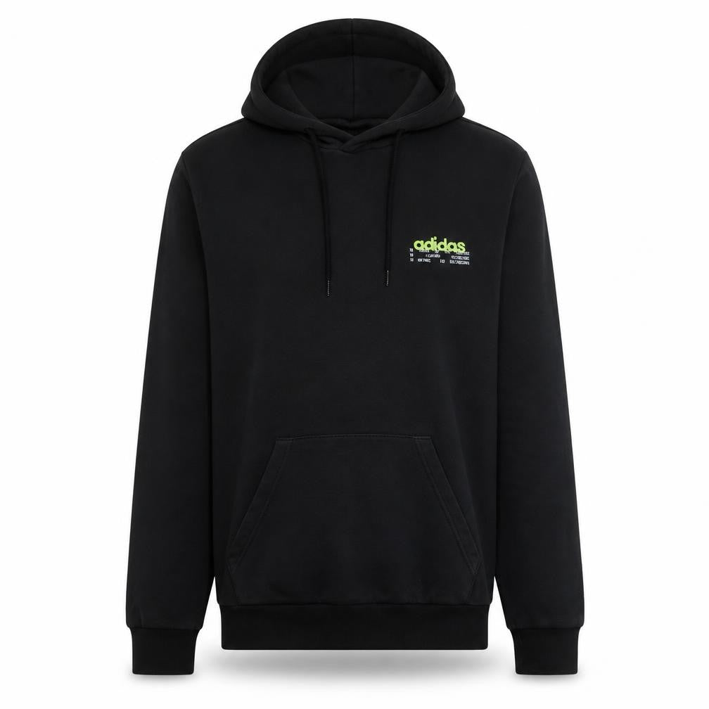 adidas Men's Black Pullover Hoodie Small Graphic Fleece