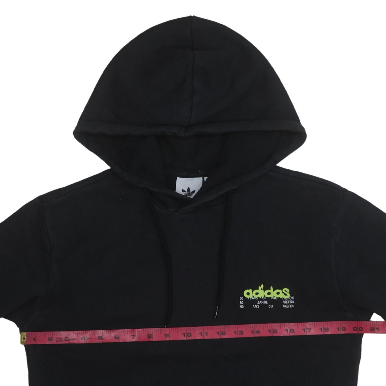 adidas Men's Black Pullover Hoodie Small Graphic Fleece