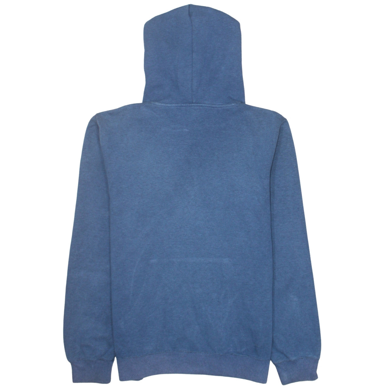 Champion Mens Blue Pullover Hoodie Large Logo Sports Cotton Blend